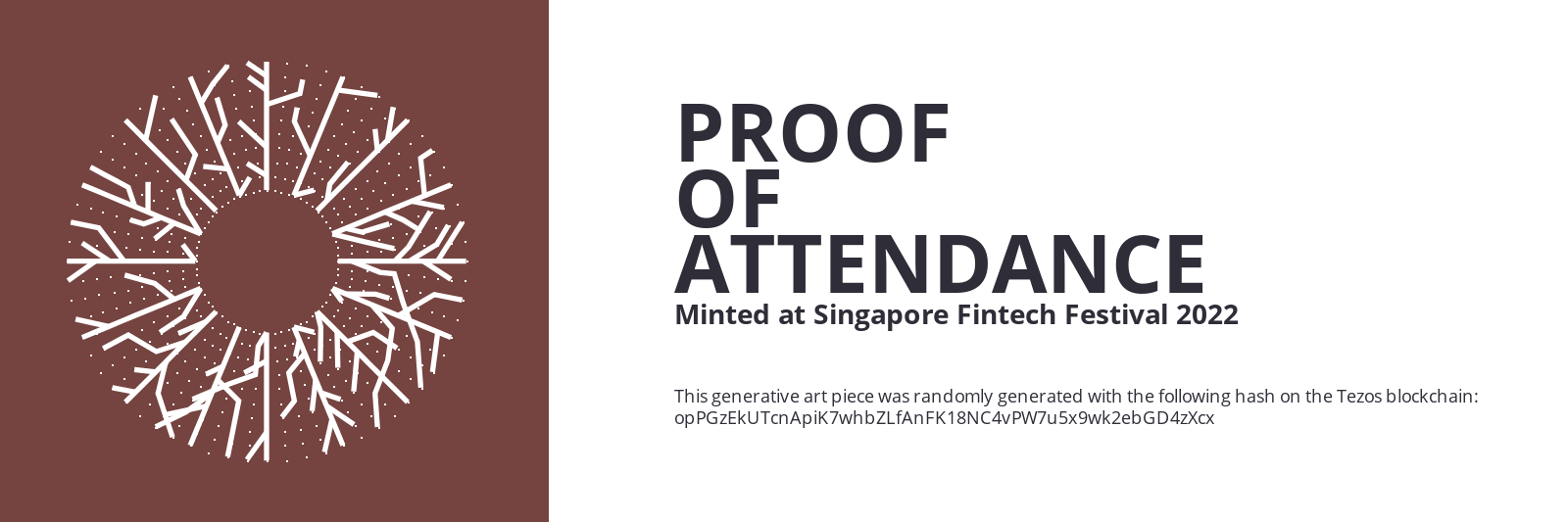 SFF2022 Proof of Attendance Token #2045 static token preview