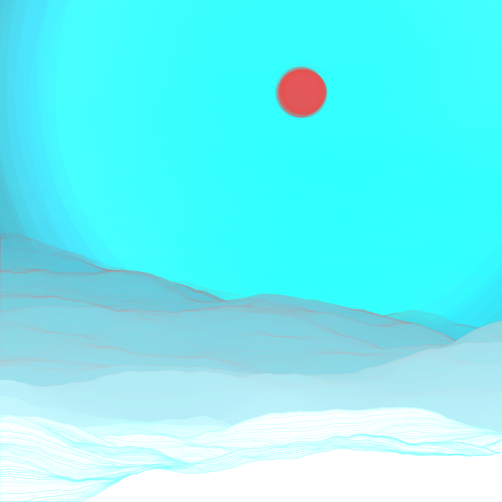 Valley at Dawn #179 static NFT preview