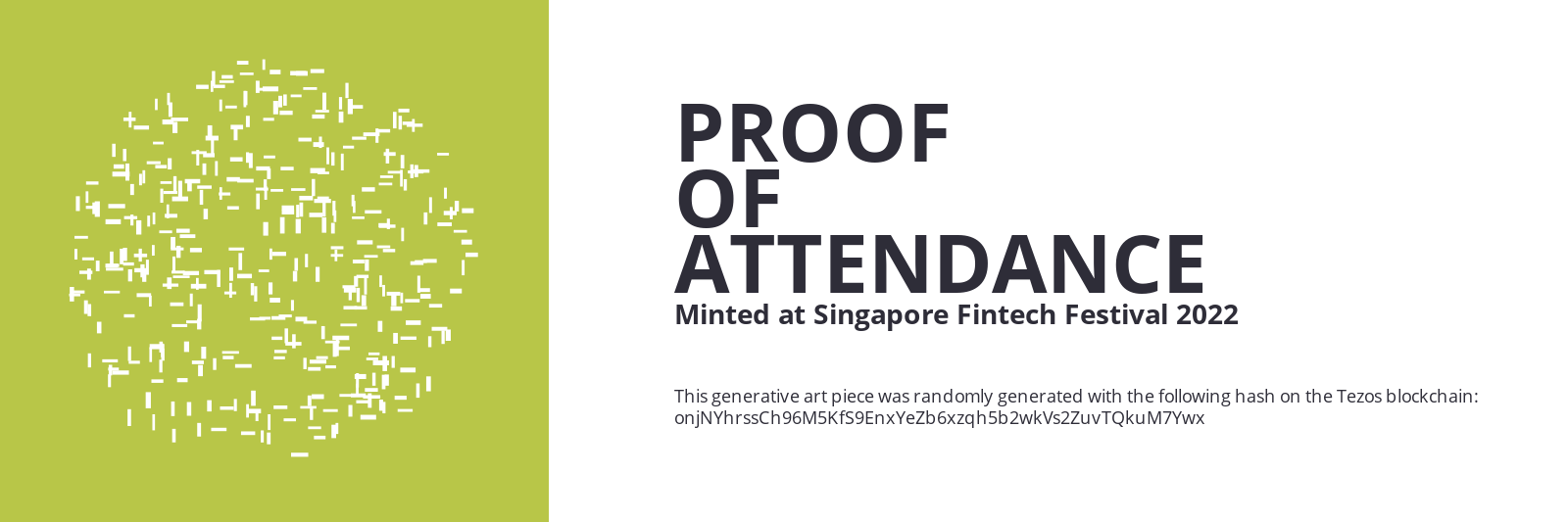 SFF2022 Proof of Attendance Token #191 static token preview