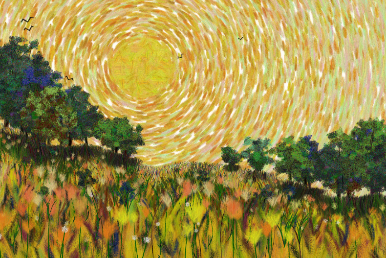 Flowers and Sky #231 static NFT preview