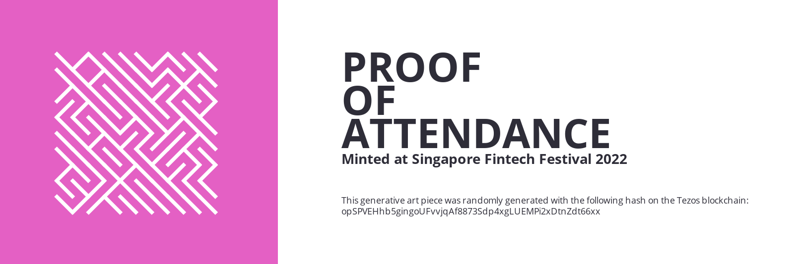 SFF2022 Proof of Attendance Token #963 static token preview