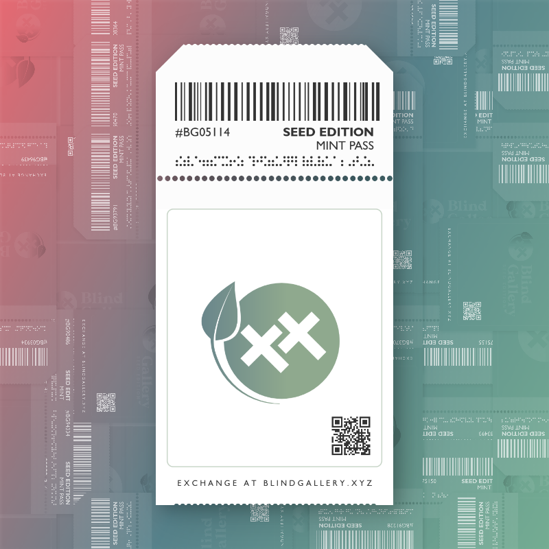 Blind Gallery Mint Pass (Seed Edition) #375 static NFT preview