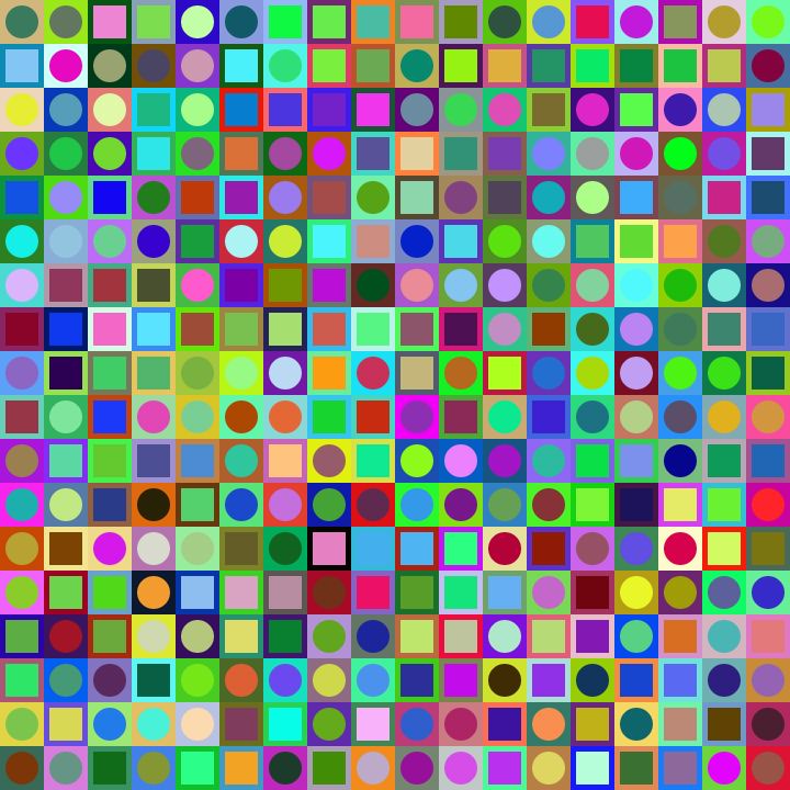 Square Dot Composition #134 static token preview