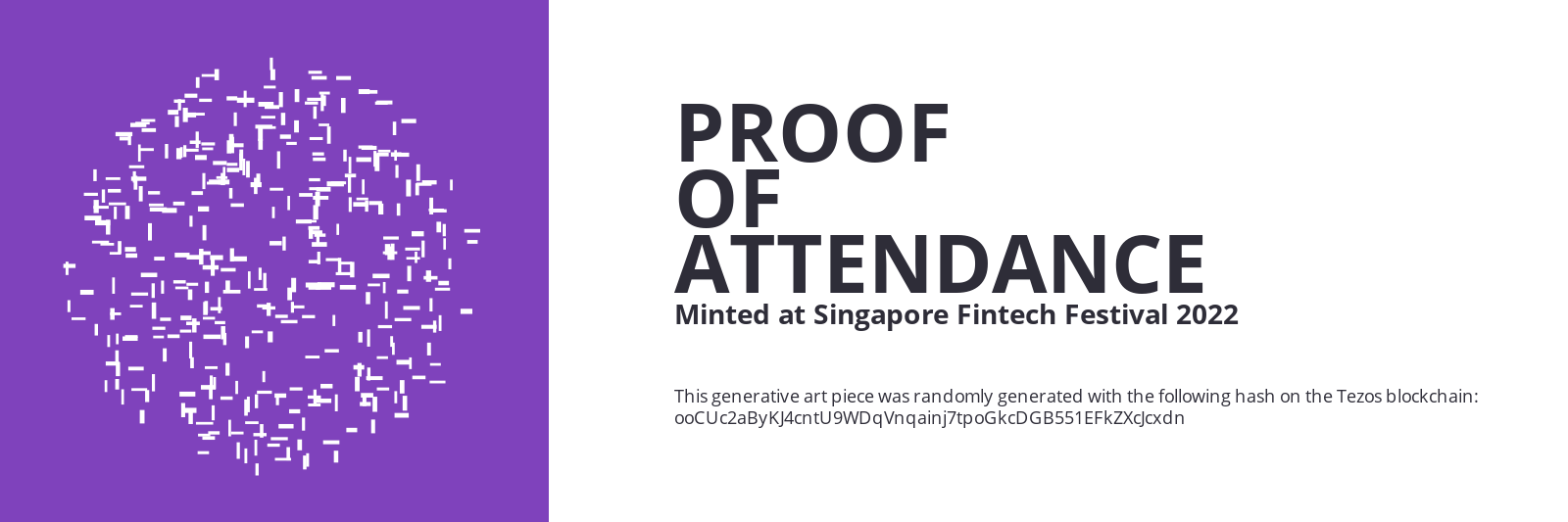 SFF2022 Proof of Attendance Token #176 static token preview