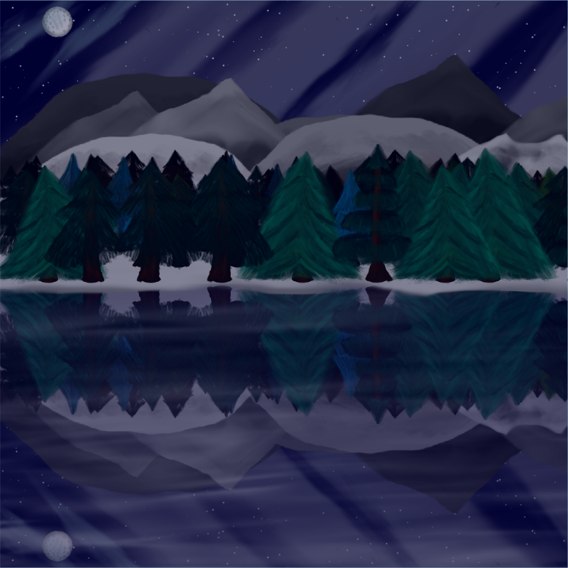 Moony Winter Lake #10 static token preview