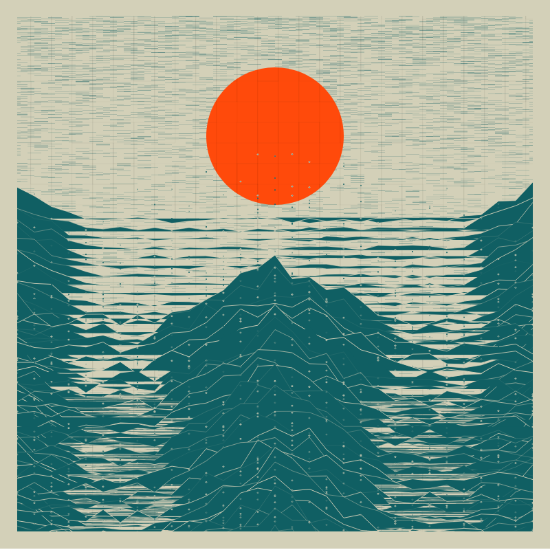 The Distant peaks #47 static NFT preview
