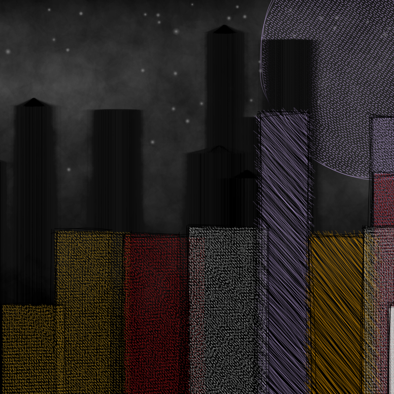 hastily-drawn cityscape sketch #2 static token preview