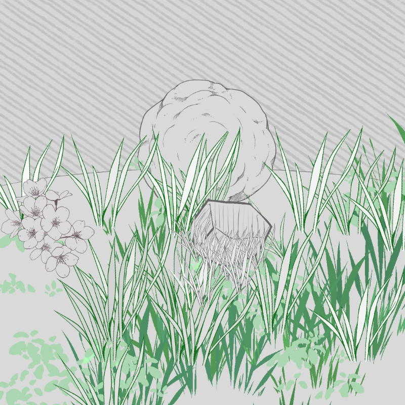 Wild Grass and Rubble #21 static token preview