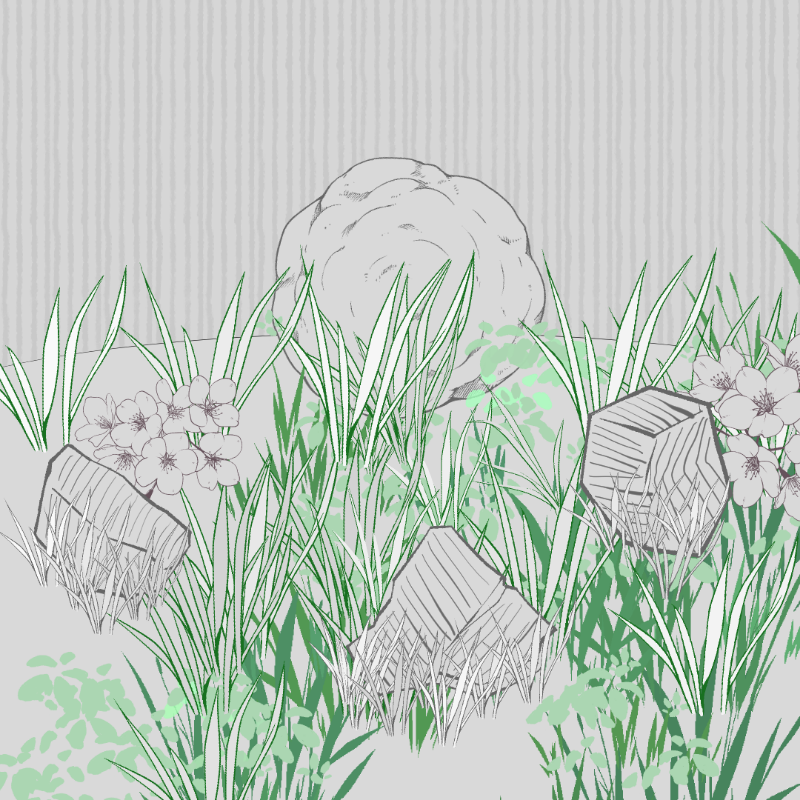 Wild Grass and Rubble #103 static token preview