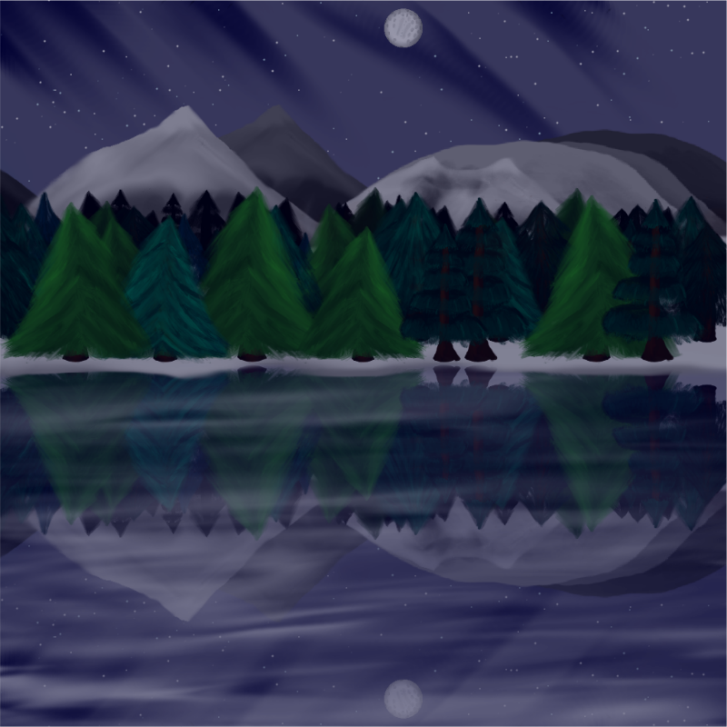 Moony Winter Lake #21 static token preview