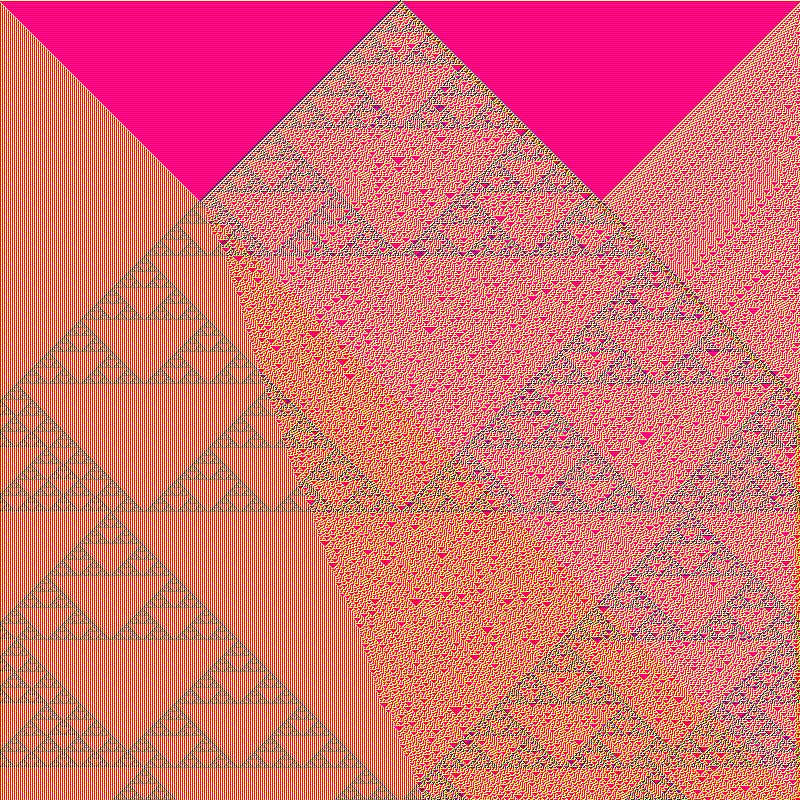 RGB Elementary Cellular Automaton #738 static token preview