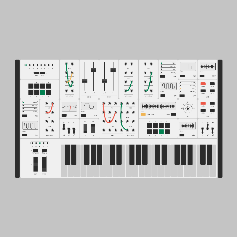 Modular synthesizer #61 static token preview