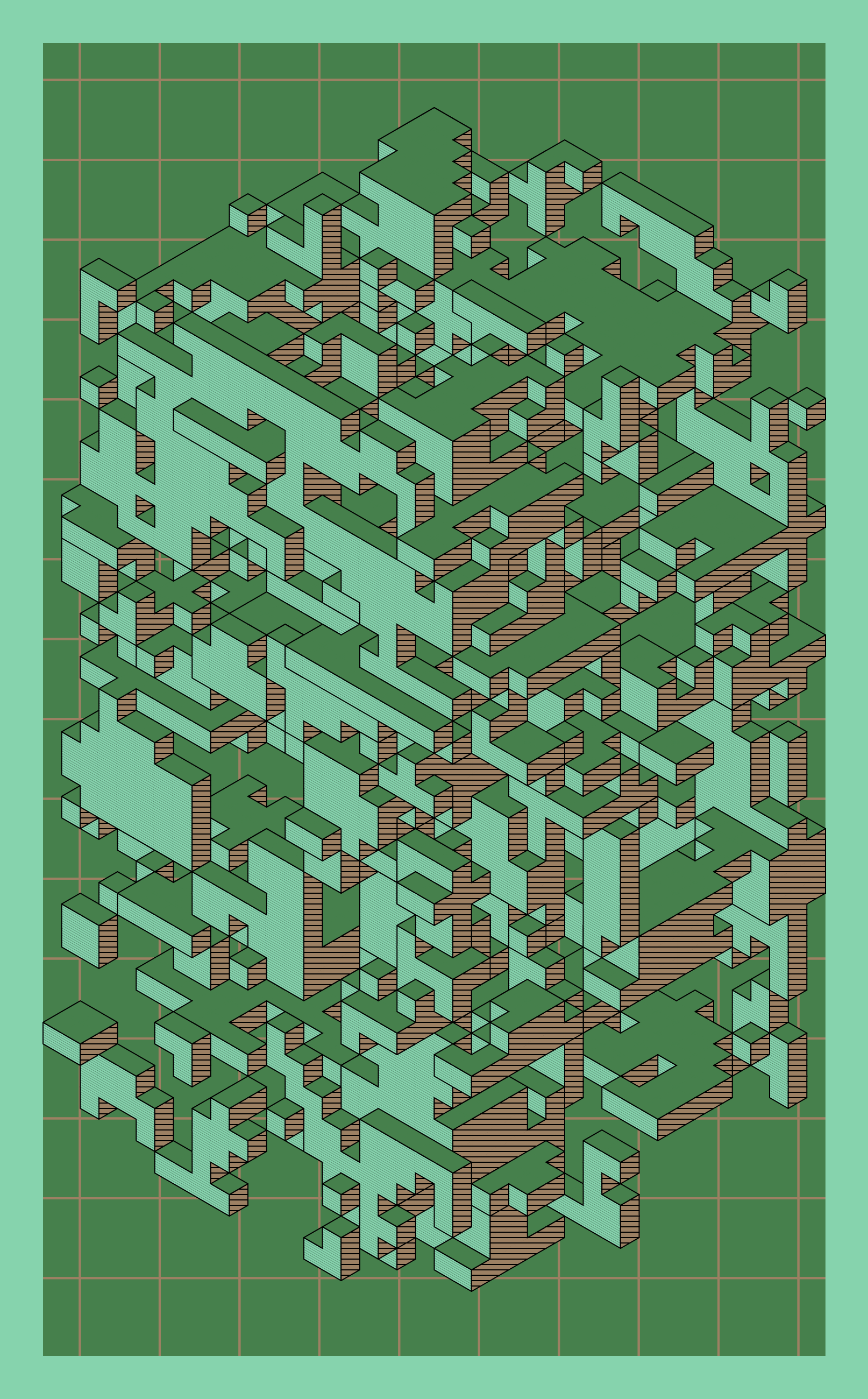 Corroding Cubes #40 static token preview