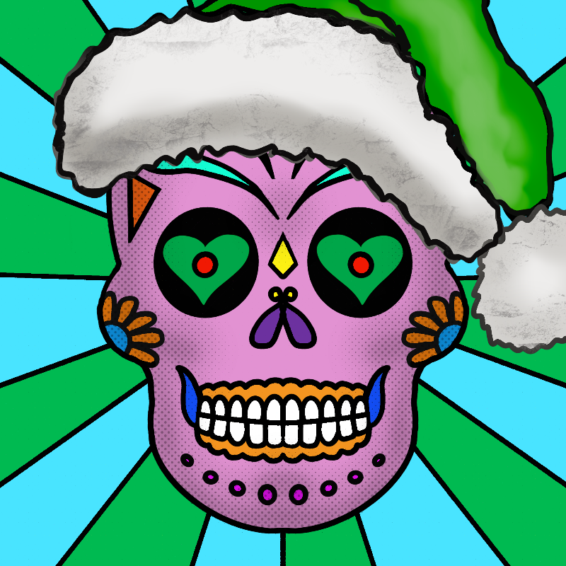 Sugar Skulls #205 static NFT preview