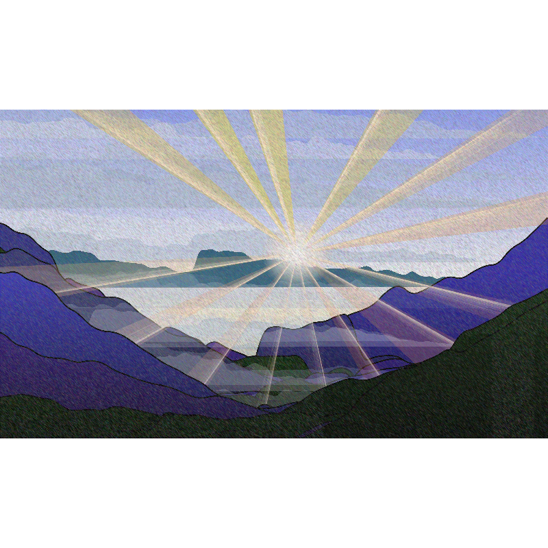 Sunrise over a Mountain Lake #55 static token preview