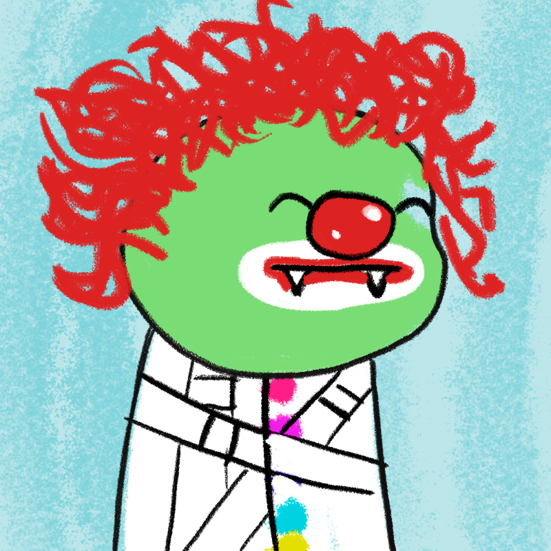 Peculiar clown #110 static NFT preview