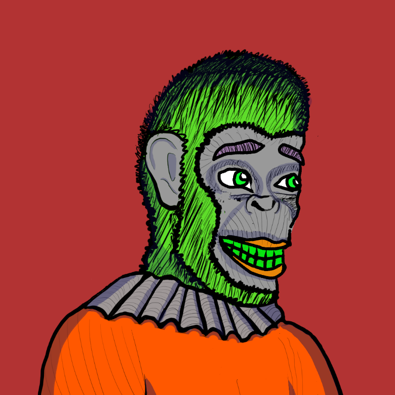 Clown Ape Club Tezos Ultra Superior-CACTUS #37 static token preview
