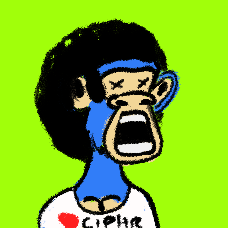 Drawed apes jetski club #46 static token preview