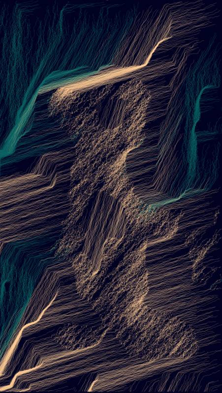 Algoscapes | Rock-face #775 static token preview
