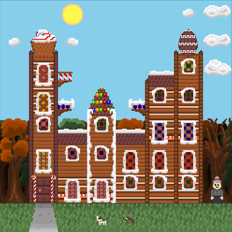 2D Mansion Candy House #93 static NFT preview