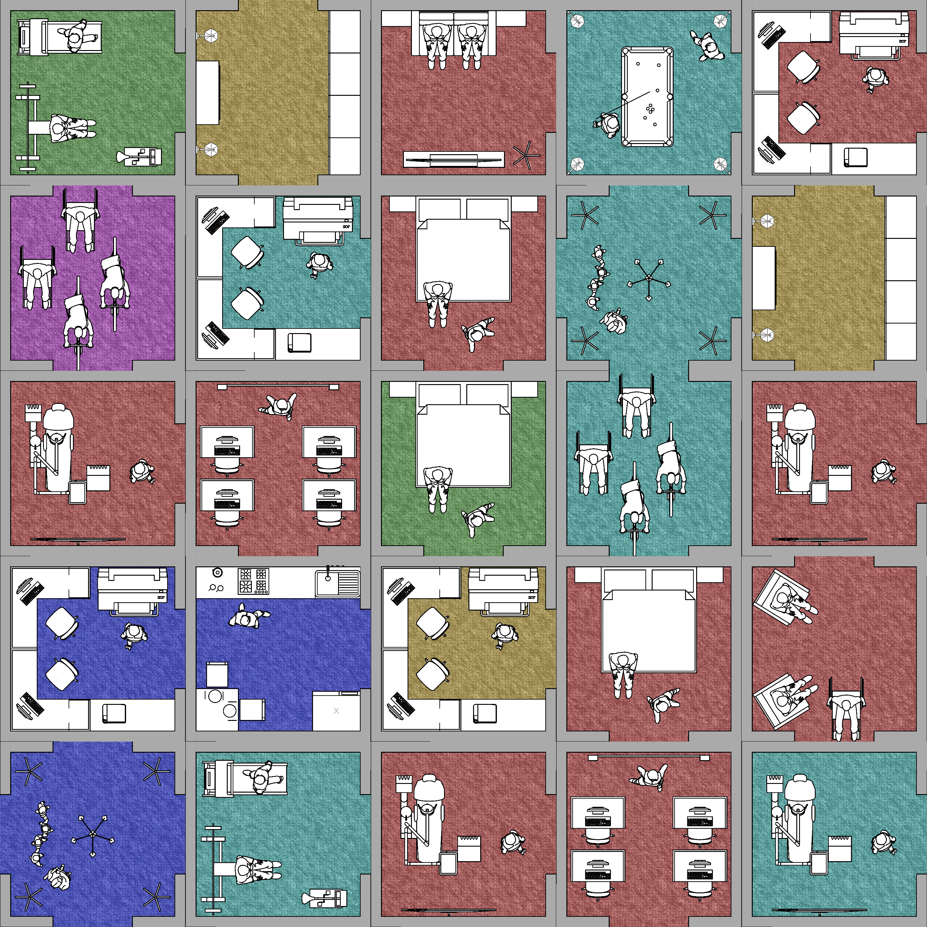 Harlequin block building #46 static token preview