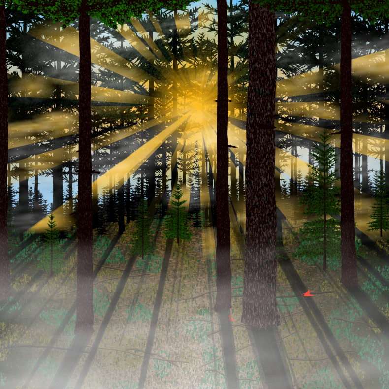 Forest Sunrise #11 static token preview