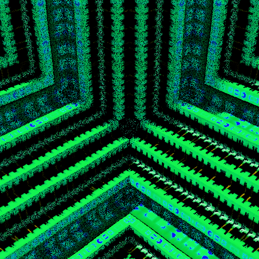Colorful, warped cubic sponge forms #65 static token preview