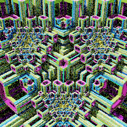 Colorful cubic sponge forms #64 static NFT preview