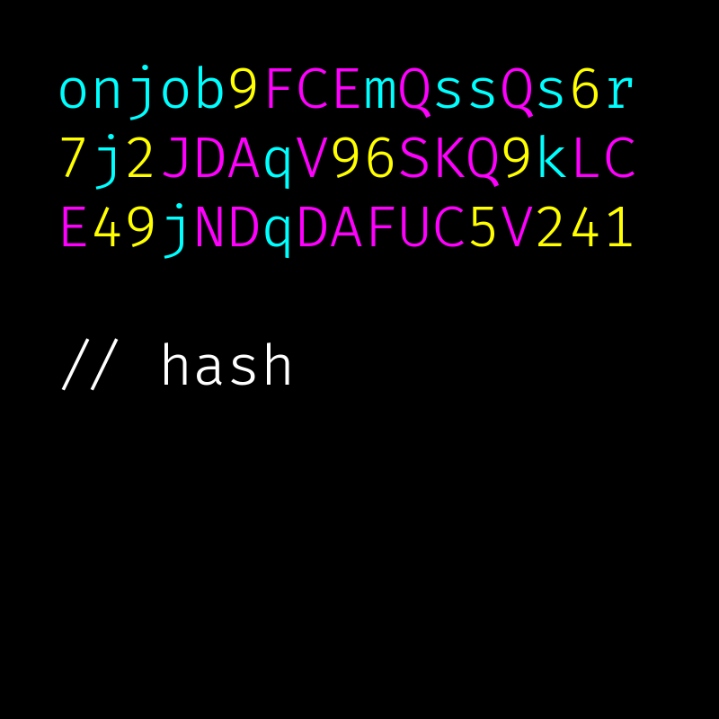 hash #5 static token preview