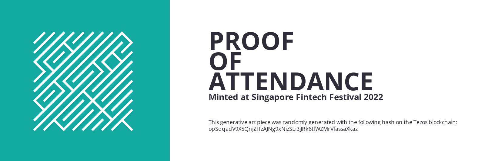 SFF2022 Proof of Attendance Token #590 static token preview