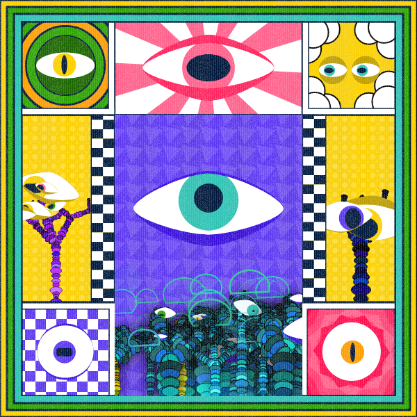 Zebra's Mirror #1 [p5.js] #30 static token preview