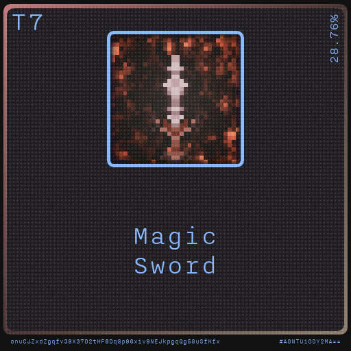Gear for your quests - Sword #66 static NFT preview