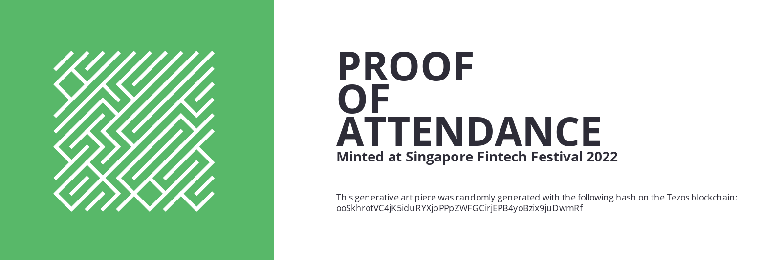 SFF2022 Proof of Attendance Token #384 static token preview