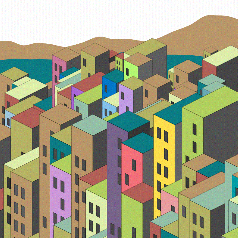 Coloured City #84 static token preview
