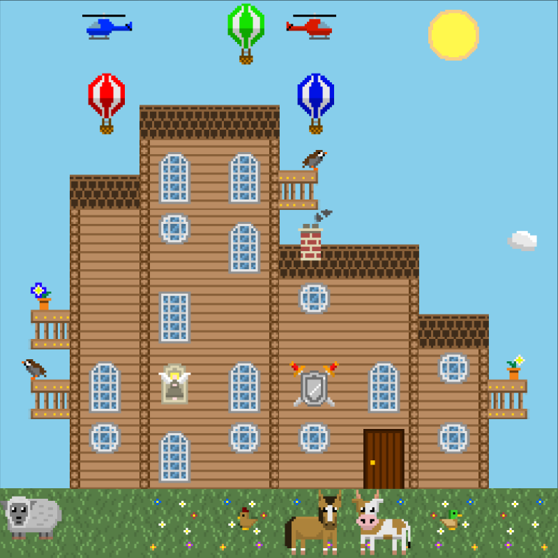 2D Mansion #771 static NFT preview