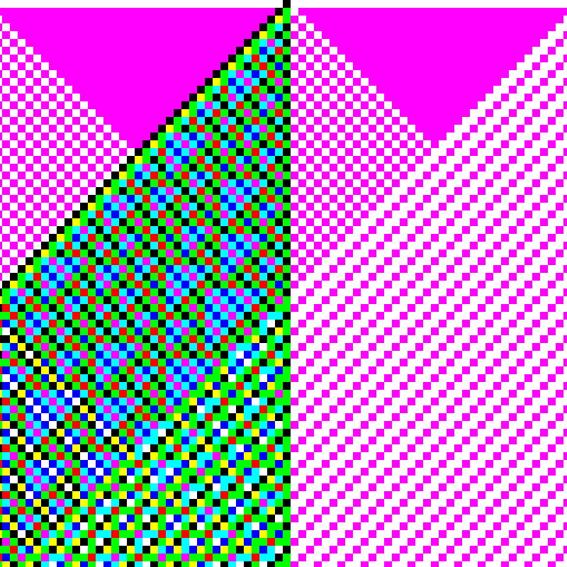 RGB Elementary Cellular Automaton #254 static token preview