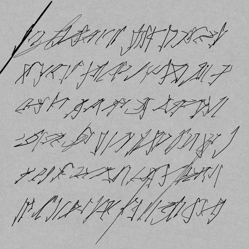 asemic #30 static NFT preview