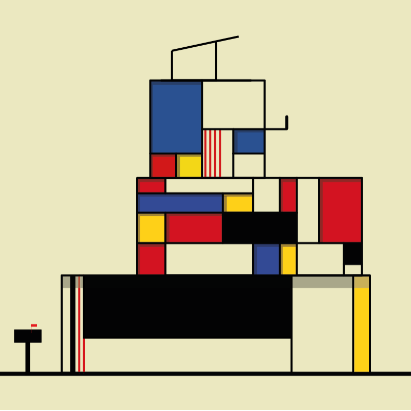 The Mondrian’s Houses #47 static NFT preview