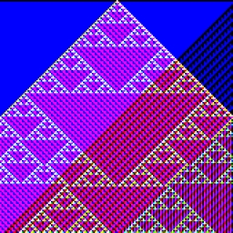RGB Elementary Cellular Automaton #401 static NFT preview