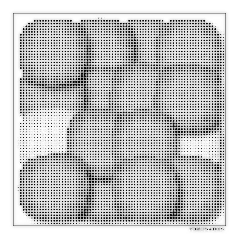 Pebbles & Dots #206 static NFT preview