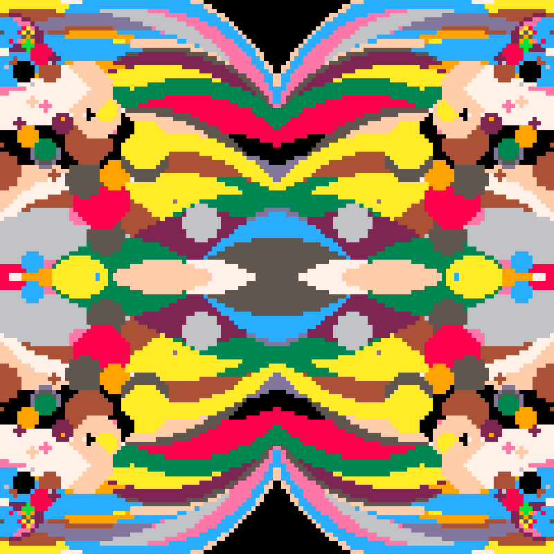 Rapid Psychedelic Inkblot Test Generator #21 static NFT preview