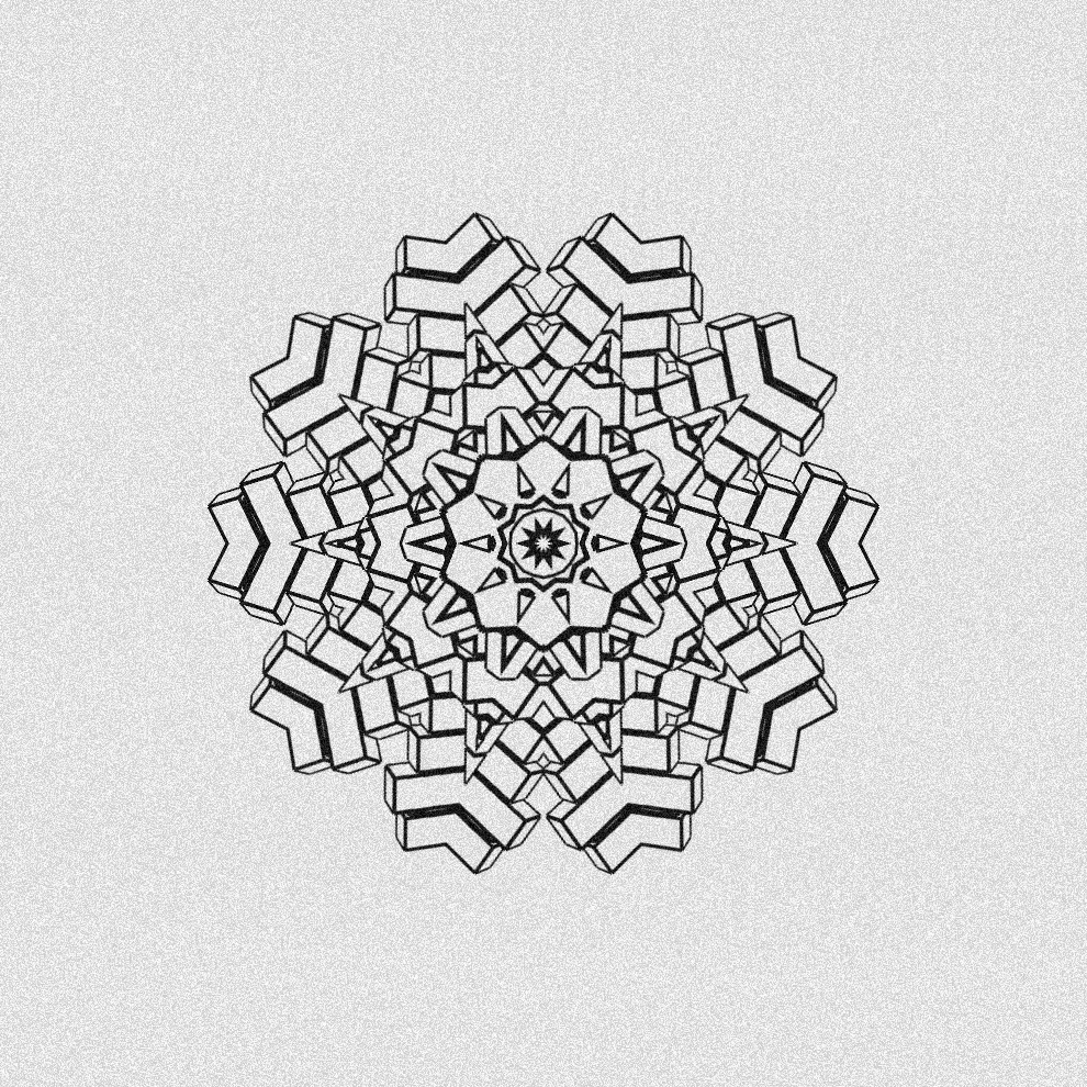 Monochrome Kaleido #59 static token preview