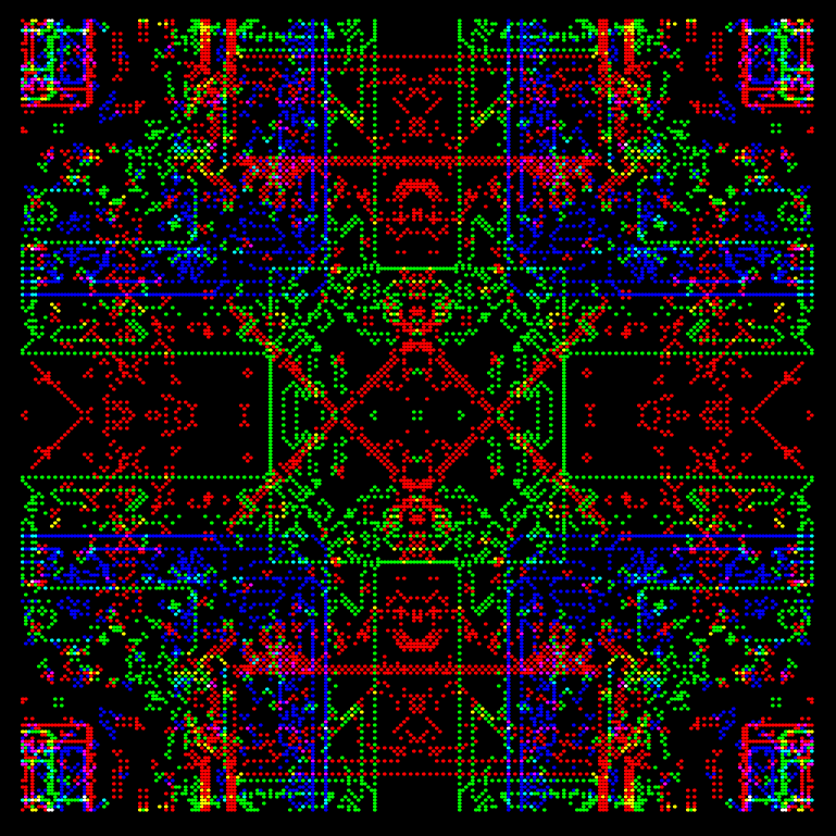 octomatonRGB #40 static NFT preview