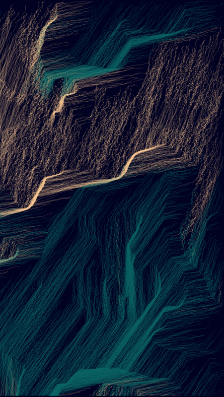 Algoscapes | Rock-face #720 static token preview