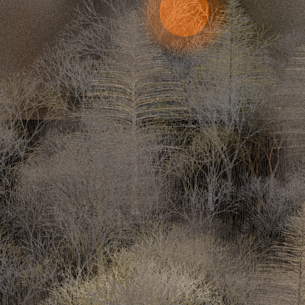 Moonlit Native Bush #90 static NFT preview