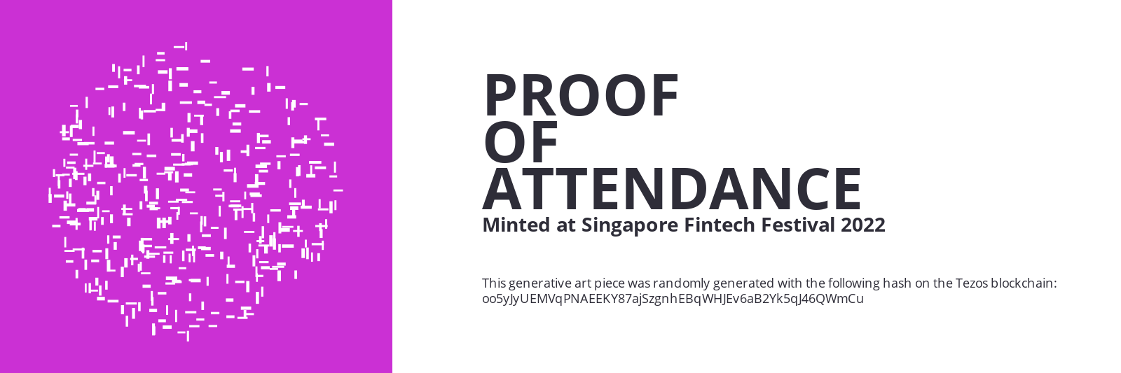 SFF2022 Proof of Attendance Token #2525 static token preview