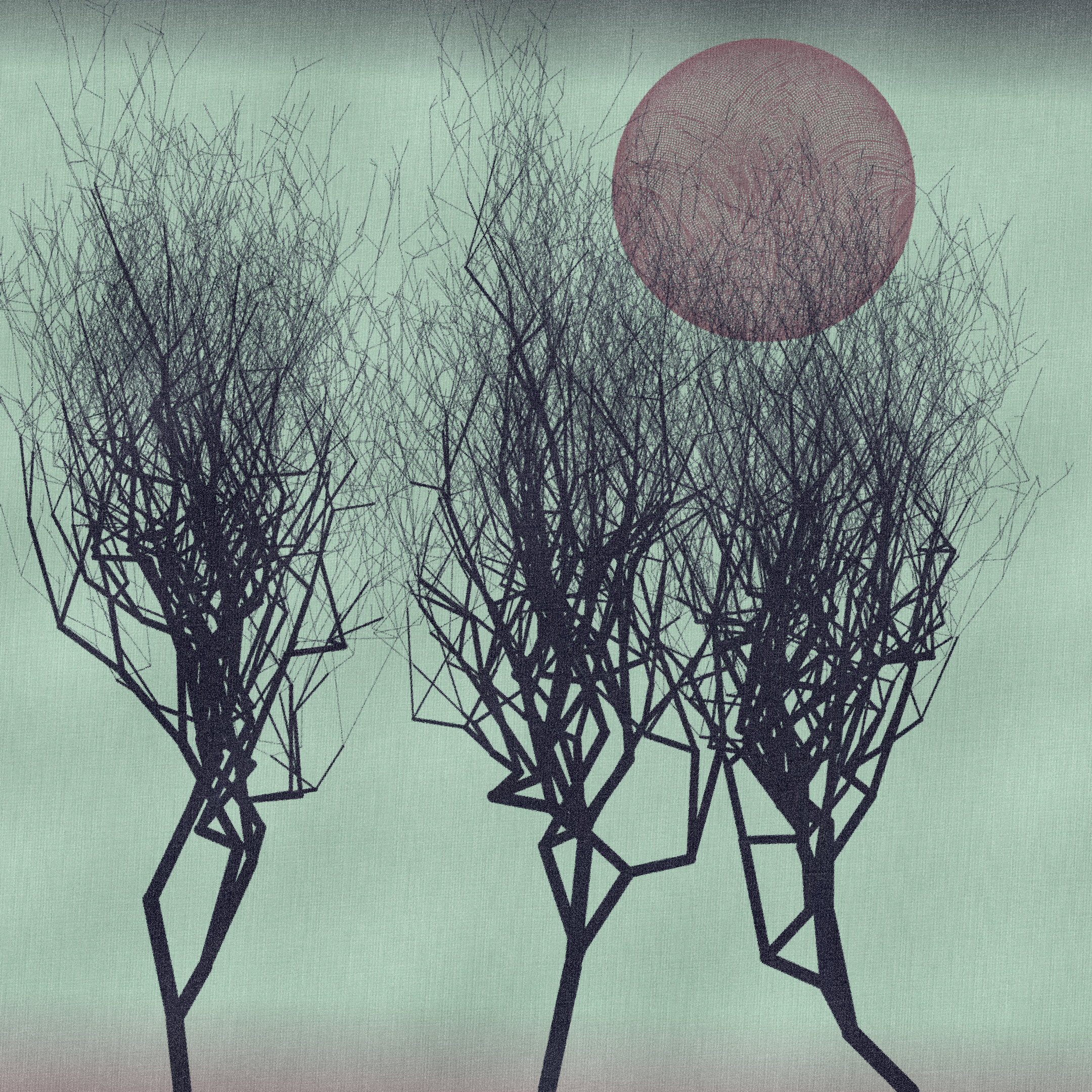 Three dead trees on earth #69 static token preview