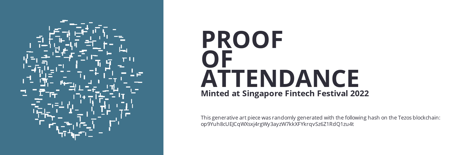 SFF2022 Proof of Attendance Token #1110 static token preview