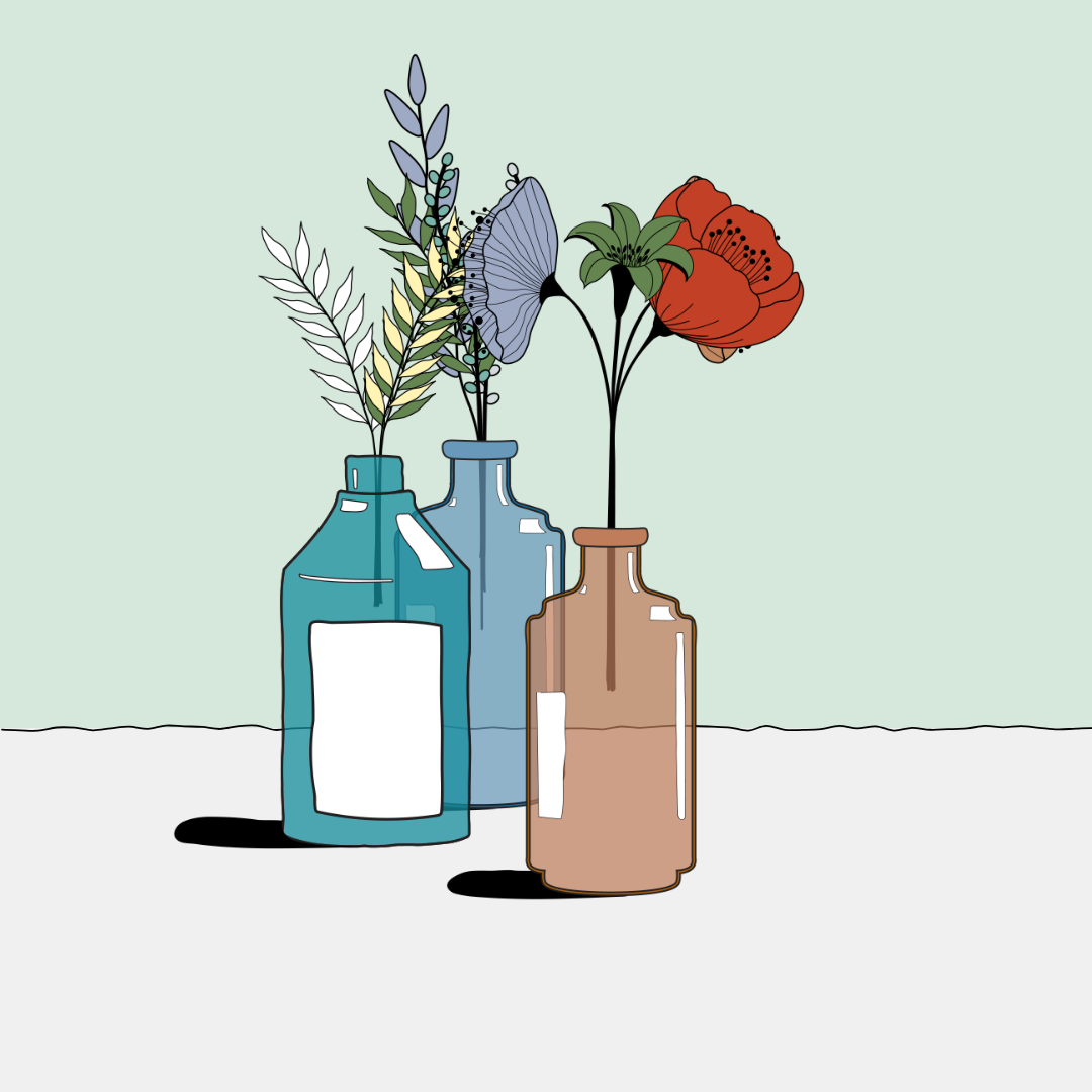 Flowers & Bottle #32 static token preview