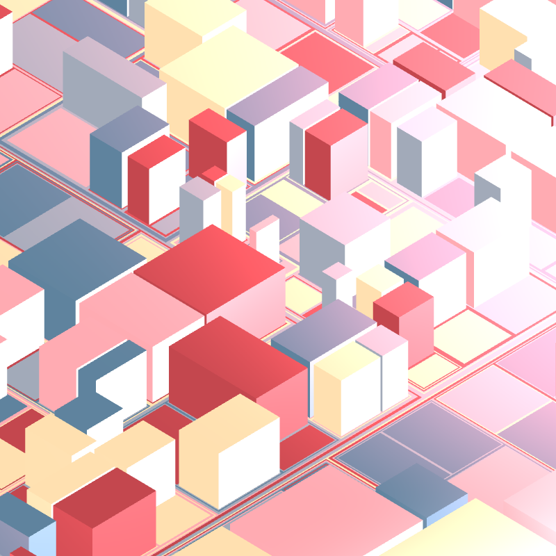 Geometric city #127 static NFT preview